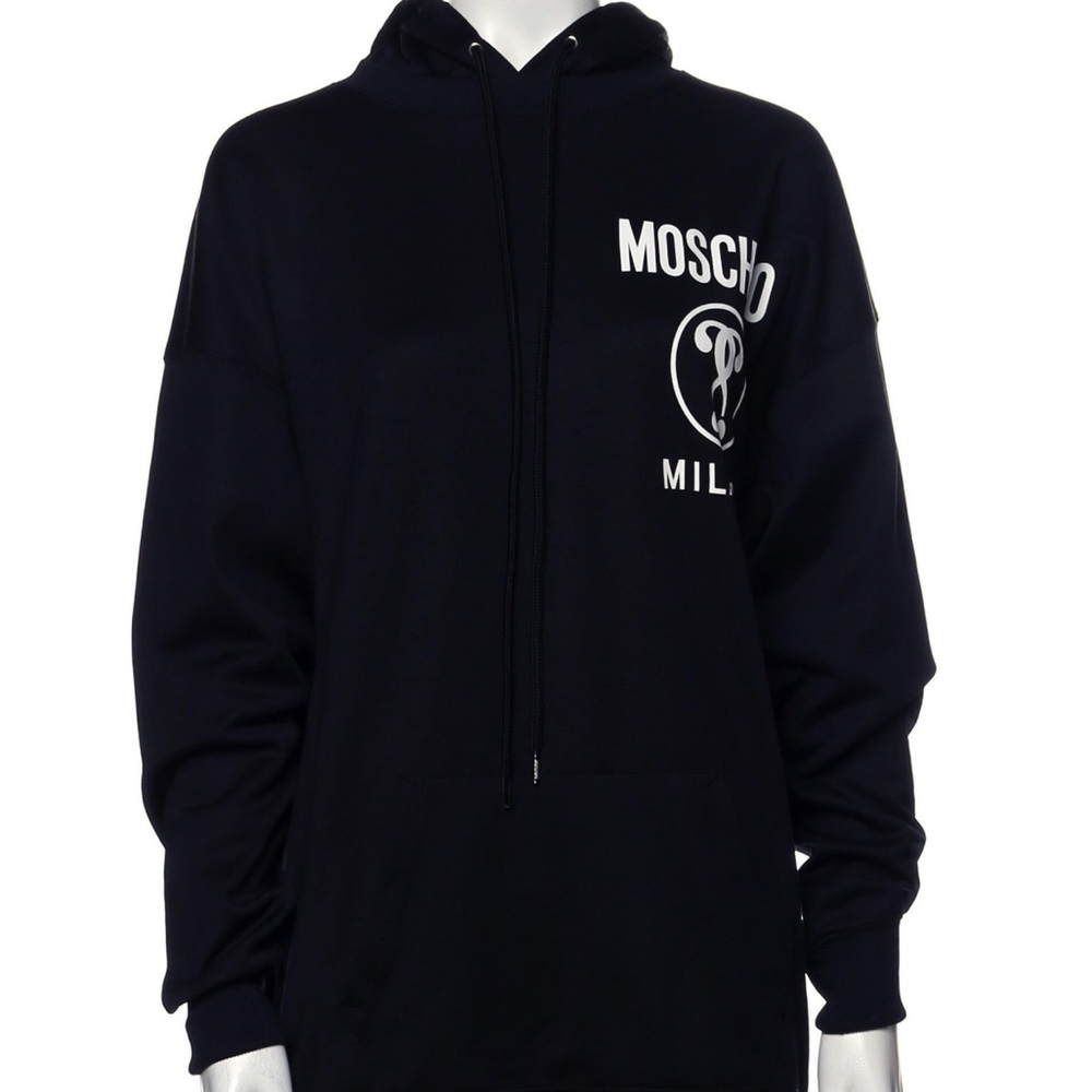 Moschino Black Graphic Oversized Pullover Size XL